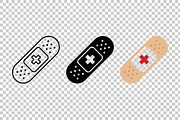 Medical Bandage Vector Icon Set, an Object Graphic by Artonix (Thumbnail 3 of 3)