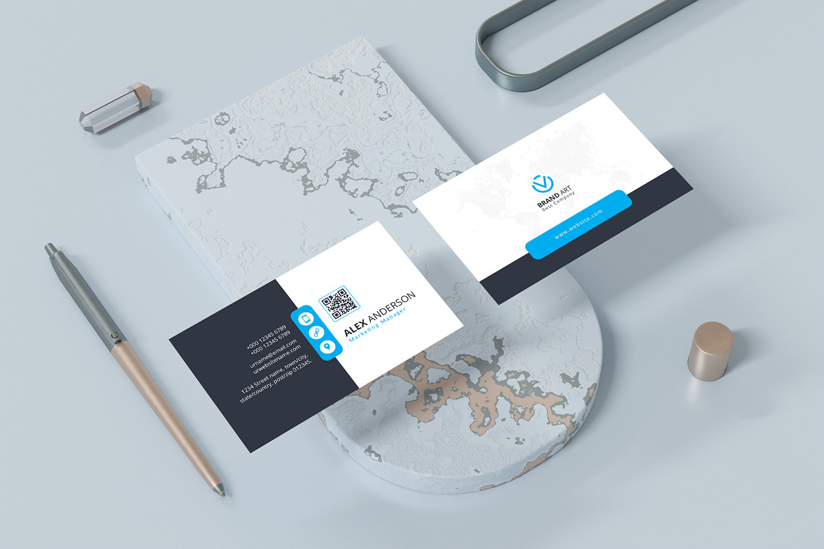 Creative Modern Business Card, a Business Card Template by DreamStudio-eg