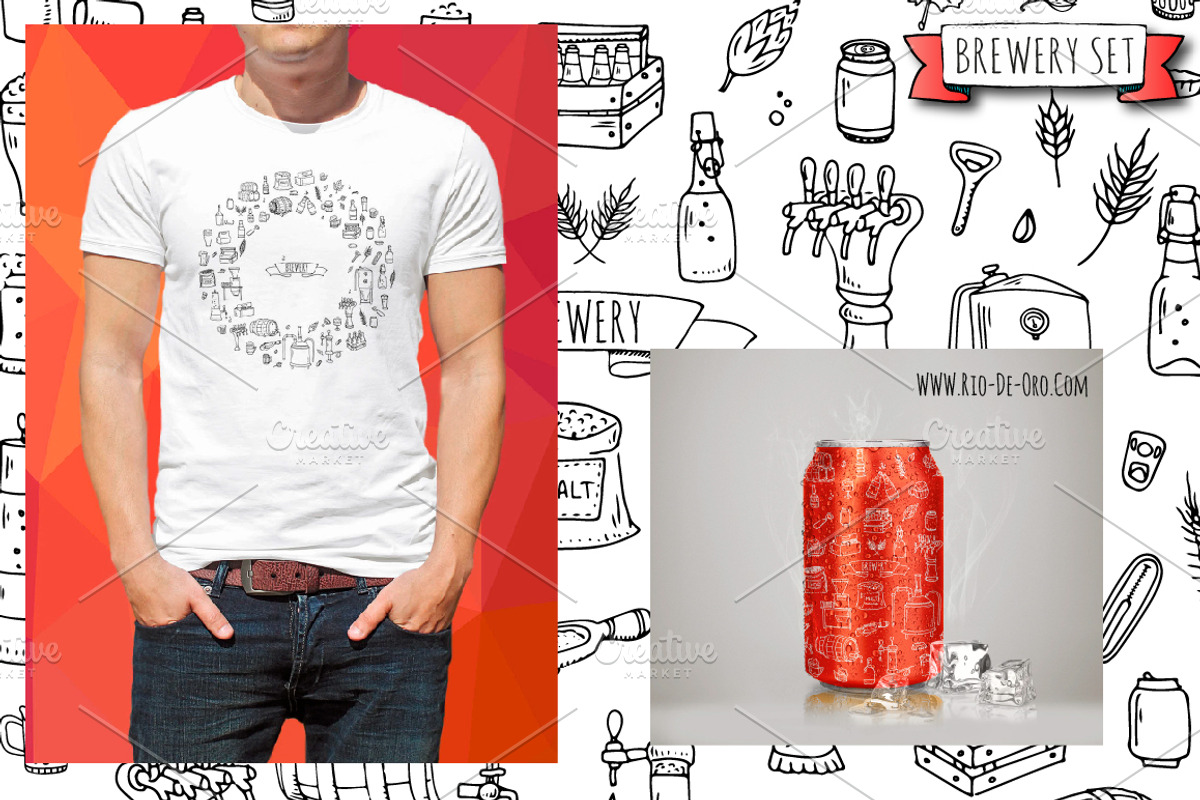 70 Brewery hand drawn elements!, an Outline Icon by Natasha-Pankina.com (Photo 5 of 5)