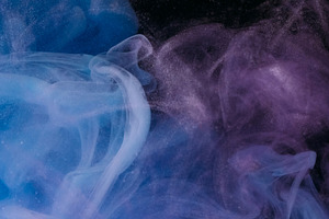 Color smog splash paint texture blue purple water