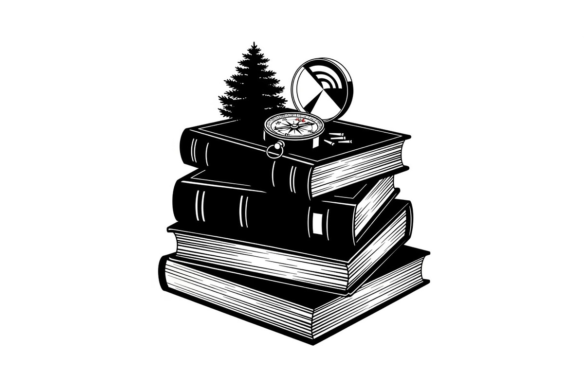 Vintage Book Stack Adventure Bundle, an Illustration by Designs_River (Photo 14 of 31)