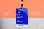 Conference Name Tag Mockup, a Product Mockup by Jacob Waites (Thumbnail 7 of 8)