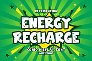 Energy Recharge, a Sans Serif Font by HATFSTUDIO (Thumbnail 1 of 8)