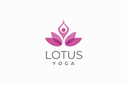 Lotus Yoga logo design template, a Branding & Logo Template by yopie (Thumbnail 1 of 3)