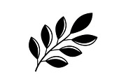 Botanical Leaf Silhouette Bundle, an Illustration by Creativeshirt (Thumbnail 37 of 51)