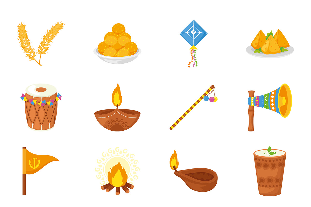 Baisakhi Illustration Set