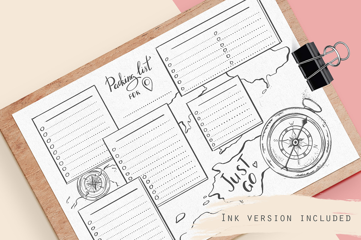 Packing list template, an Illustration by Kate Snitser (Photo 2 of 4)