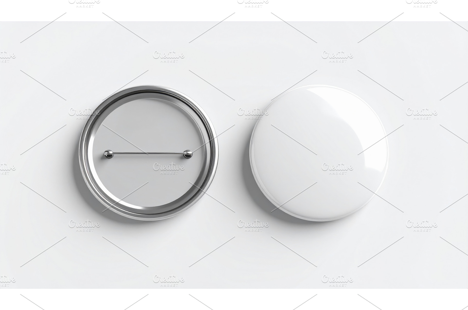 Blank pin buttons offering, a Technology Photo by Igor Tichonow