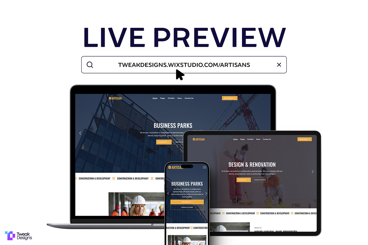 Artisan - Construction & Real Estate, a Wix Template by TweakDesigns (Photo 5 of 5)