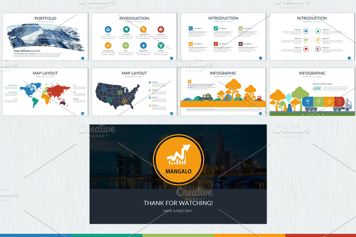 Mangalo Keynote Template, a Presentation Template by UniqueStudio (Photo 8 of 8)