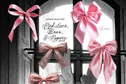 Vintage Pink Lace, Bows & Papers, an Object Graphic by Lana Elanor (Thumbnail 11 of 15)