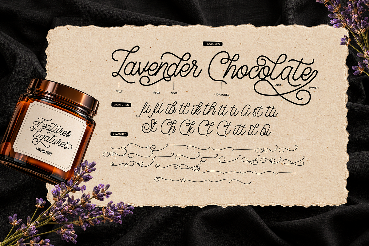 Lavéra – Elegant Signature Script, a Script Font by Fortunes Co (Photo 4 of 8)