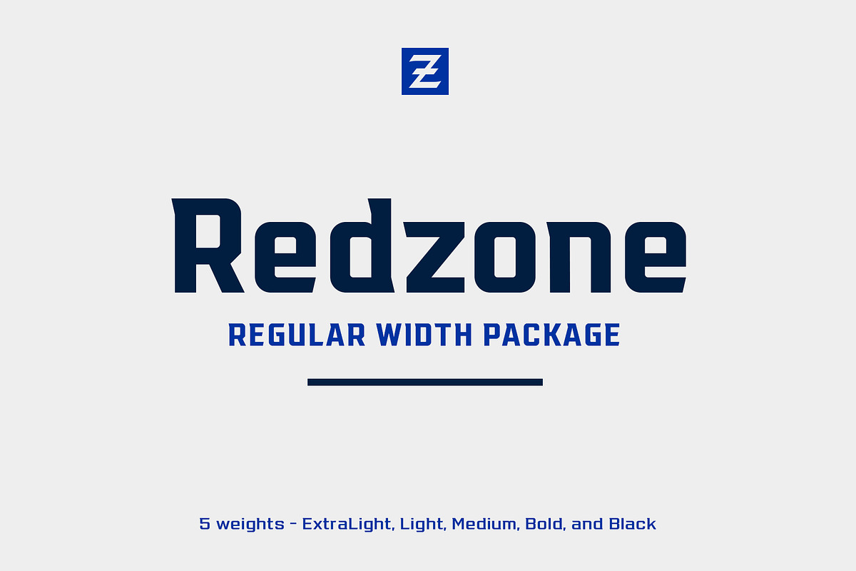 Redzone Display – Regular, a Font by VarsityType® (Photo 1 of 10)