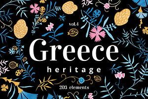 Elegant Middle Ages floral ornament