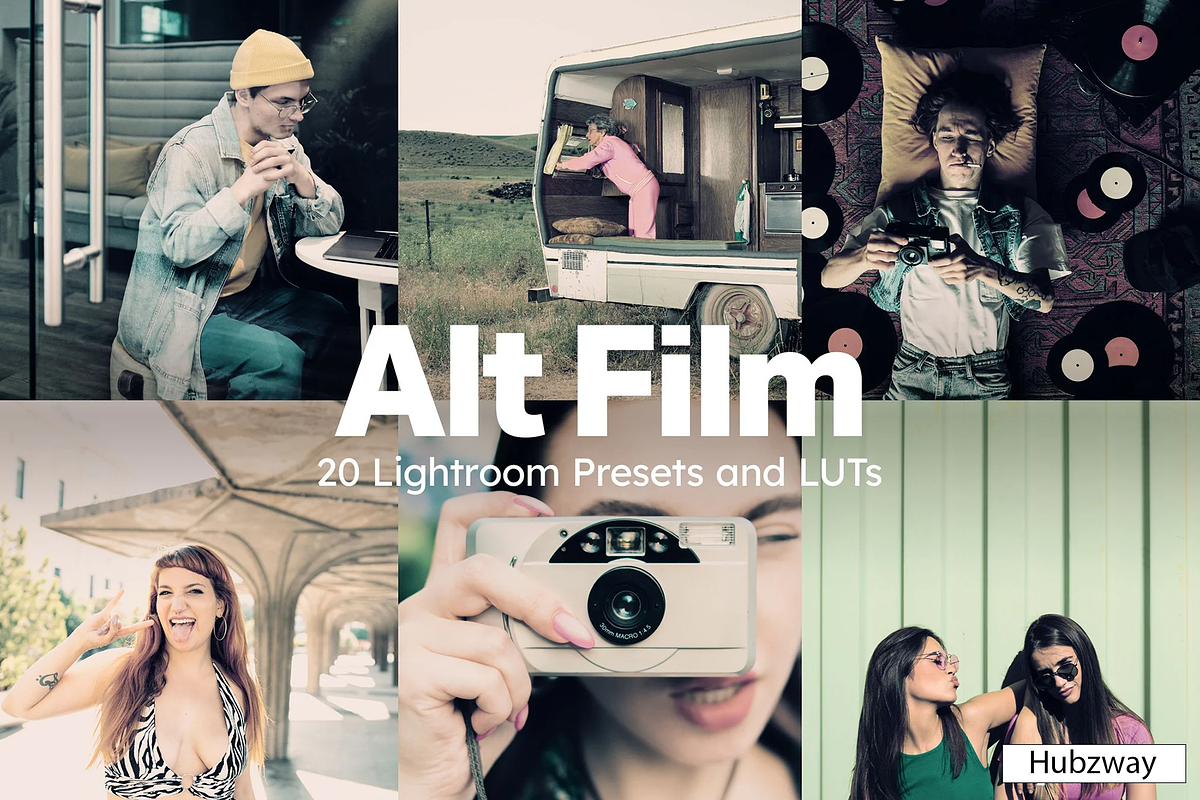 20 Alt Film Lightroom Presets & LUTs, a Preset Add-On by Hubzway (Photo 1 of 13)