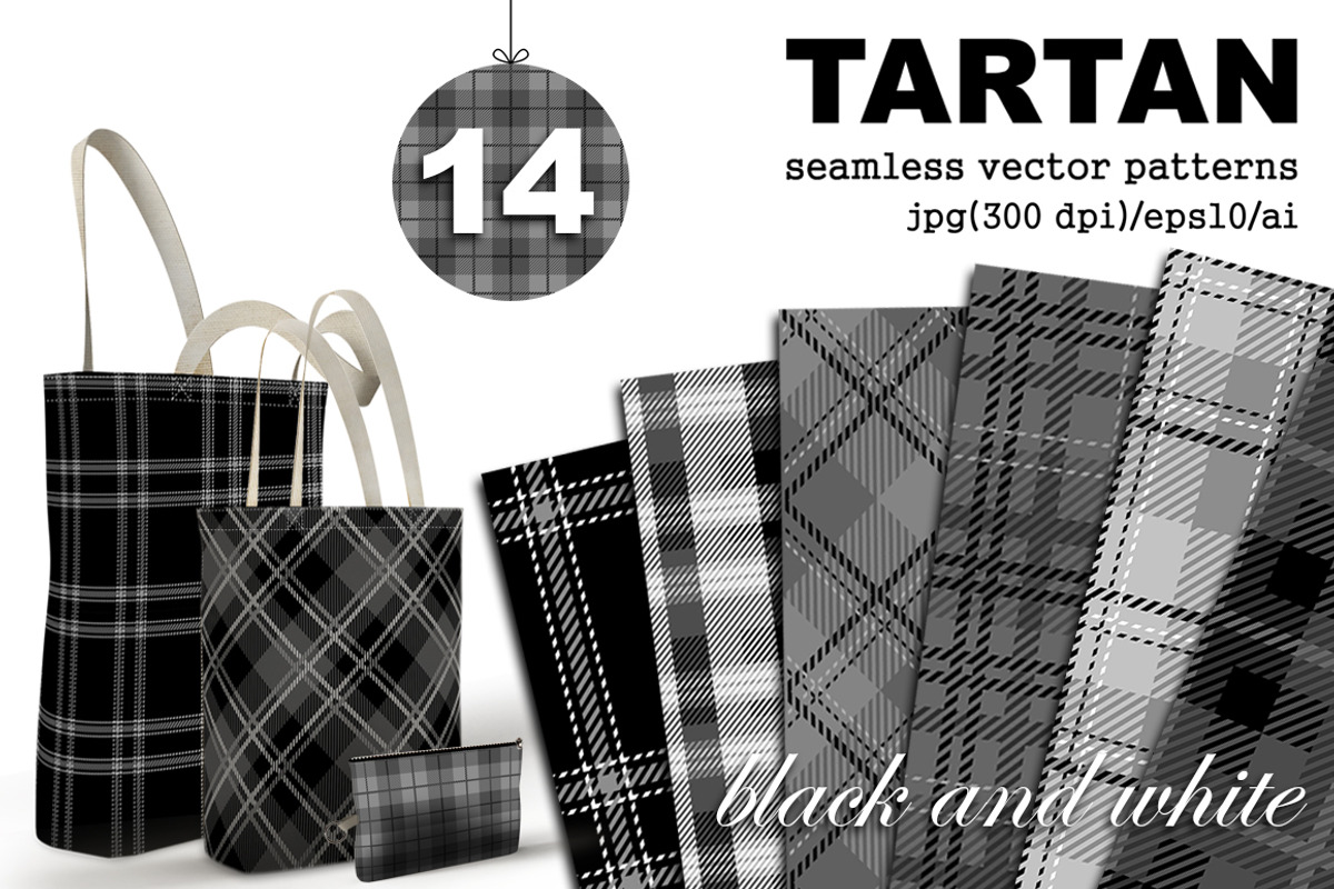 Tartan seamless plaid patterns, a Pattern Graphic by Gurza SHOP (Photo 1 of 6)
