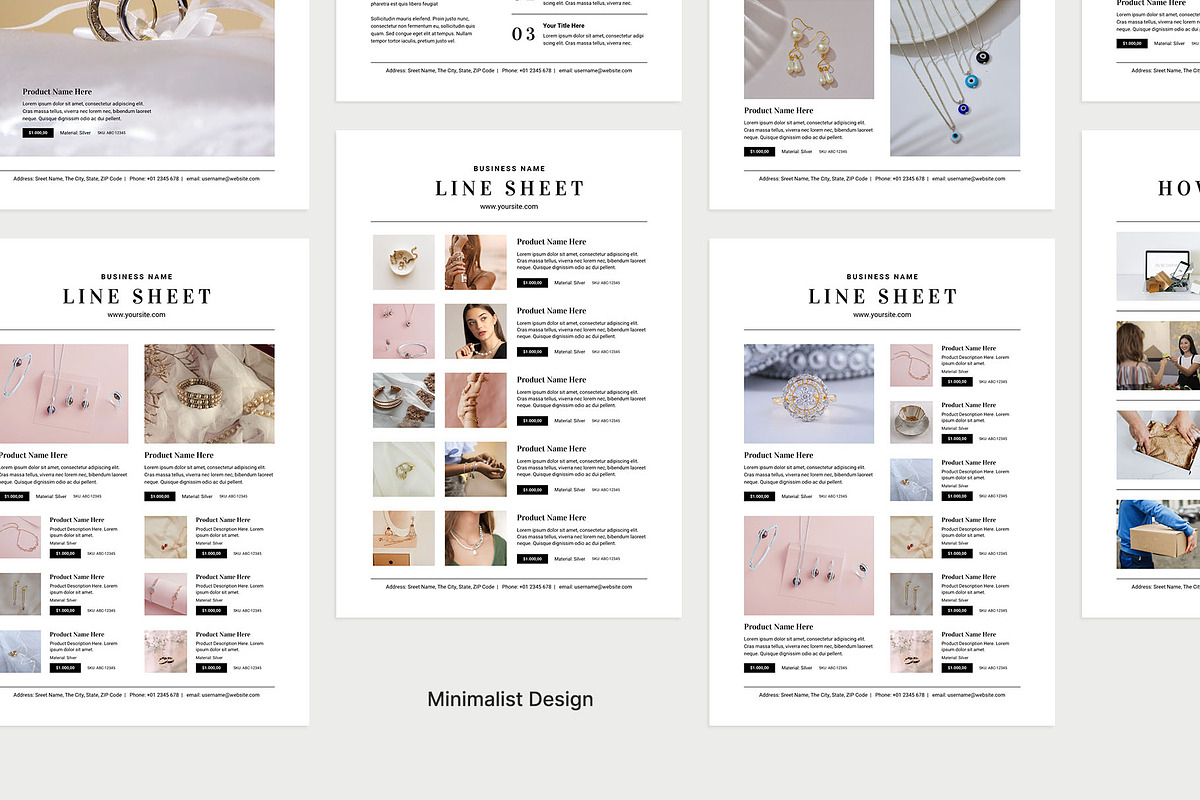Wholesale Line Sheet Canva Templates, a Flyer Template by Meenom Templates (Photo 4 of 8)