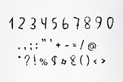 White Chalk Kid Scribbled Font, a Blackletter Font by RabbitAndPencil (Thumbnail 8 of 10)
