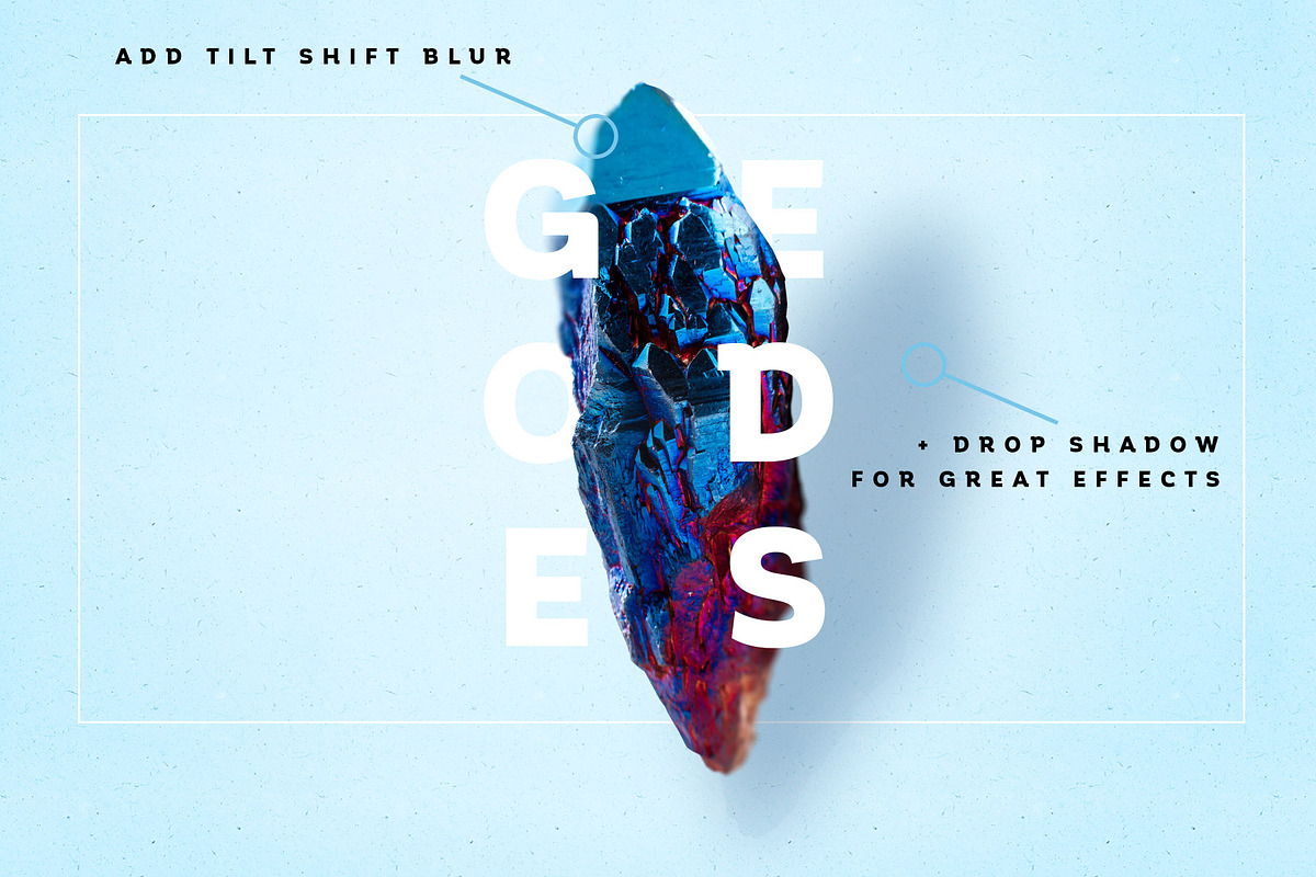 Modern Geode Gem Crystals, an Object Graphic by Fox & Bear (Photo 4 of 5)