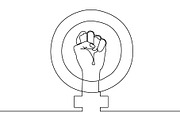 8 March Cards Set. Continuous Line., a Person Illustration by Svetlana Kononova (Thumbnail 4 of 7)