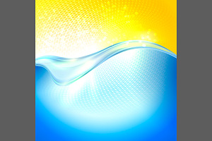 Sunlight above the water, a Brochure Template by Valenty