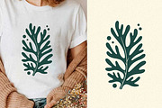 Modern Abstract Botanical Prints, a Wallpaper Graphic by Helospace (Thumbnail 5 of 10)