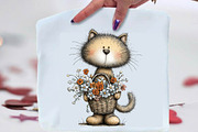 Whimsical Cat Clipart, an Animal Illustration by SVGArt (Thumbnail 3 of 3)