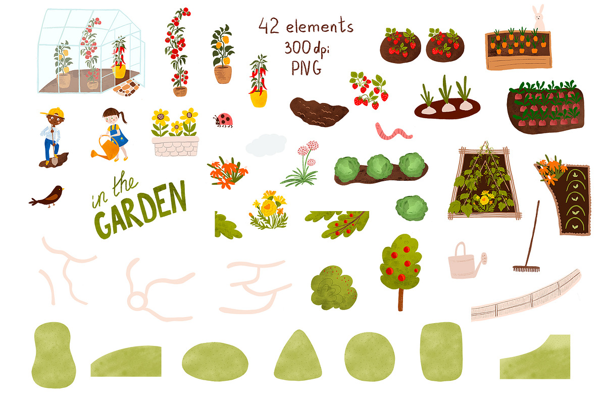 Children in the garden poster, a Person Illustration by Tani Kuzminka (Photo 2 of 4)