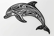 Tribal Dolphin Laser Cut Bundle, a Graphic by balal (Thumbnail 13 of 16)