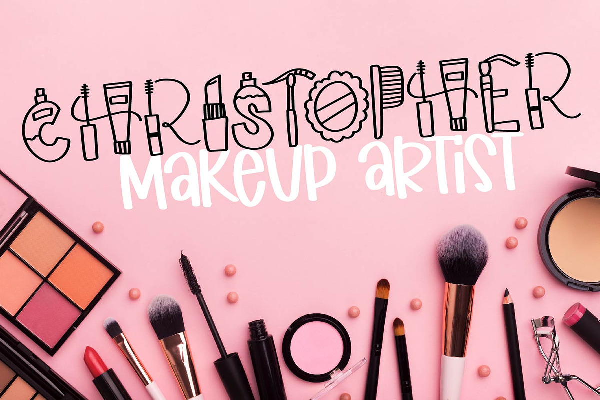 Makeup - A Stylist Font preview 6