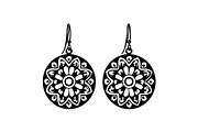 Teardrop Filigree Earrings SVG, an Object Graphic by jahid234 (Thumbnail 8 of 13)