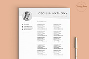 Resume/CV - The Cecilia, a Resume Template by CreativeLandStudio (Thumbnail 6 of 9)