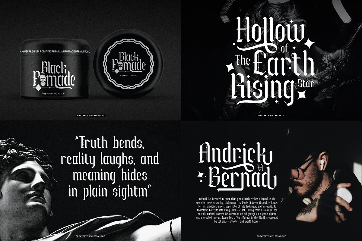 Blackletter Font Bundle, a Blackletter Font by Flawless And Co (Photo 10 of 11)