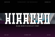 Hiracko - Modern Slab Font, a Slab Serif Font by QR Design Studio (Thumbnail 1 of 6)