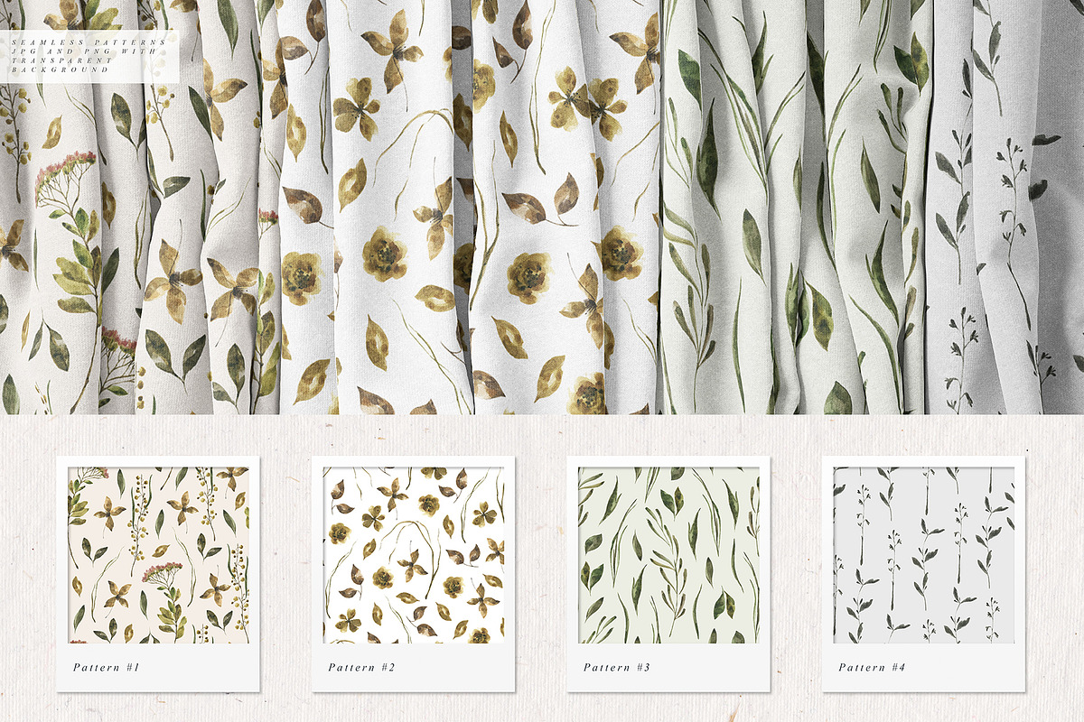 Herbarium Watercolor Collection, a Texture Illustration by Julia Dreams (Photo 5 of 8)