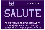 Salute font, a Font by weknow (Thumbnail 1 of 5)