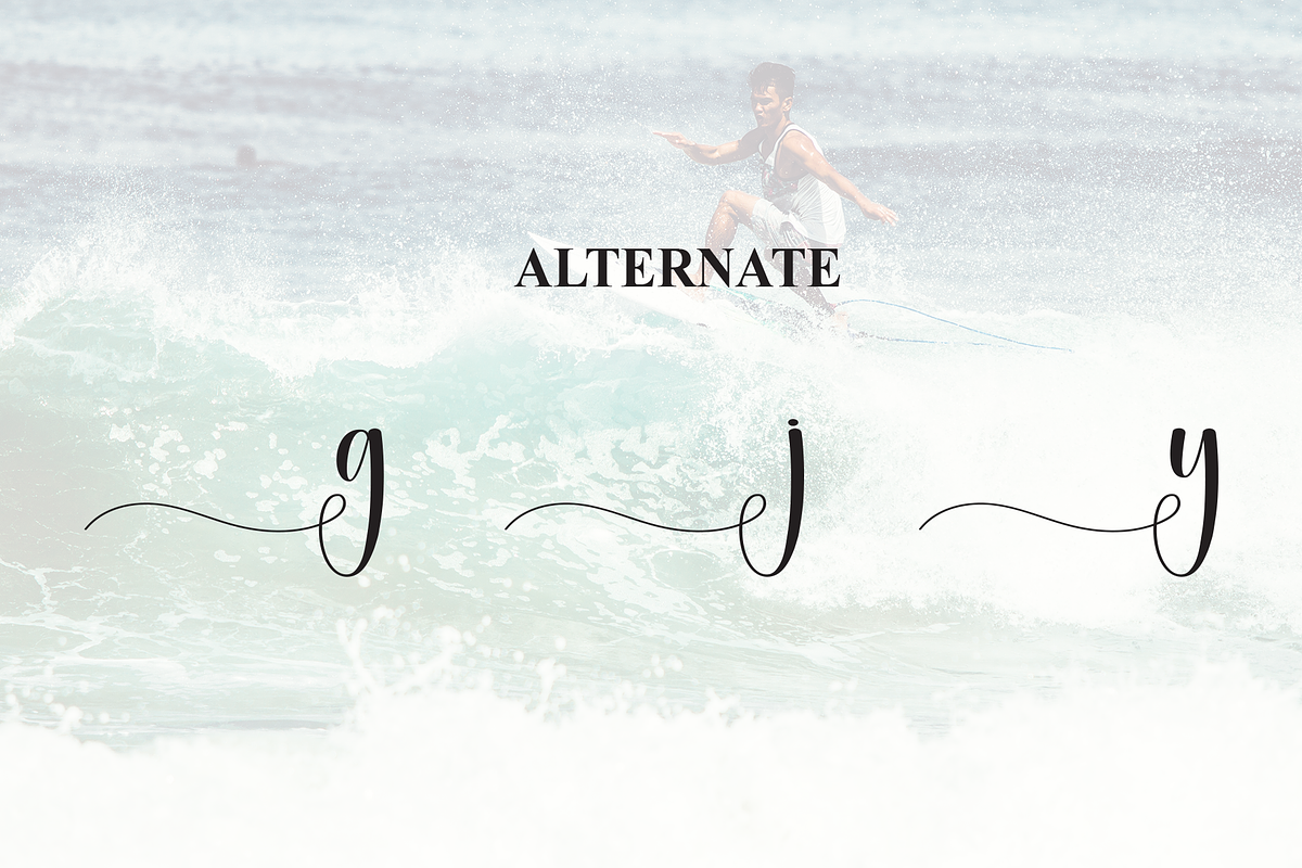 Surfing | Script Font, a Handwritten Font by Scratchones (Photo 8 of 9)