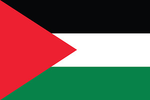 Vector of Palestinian flag.