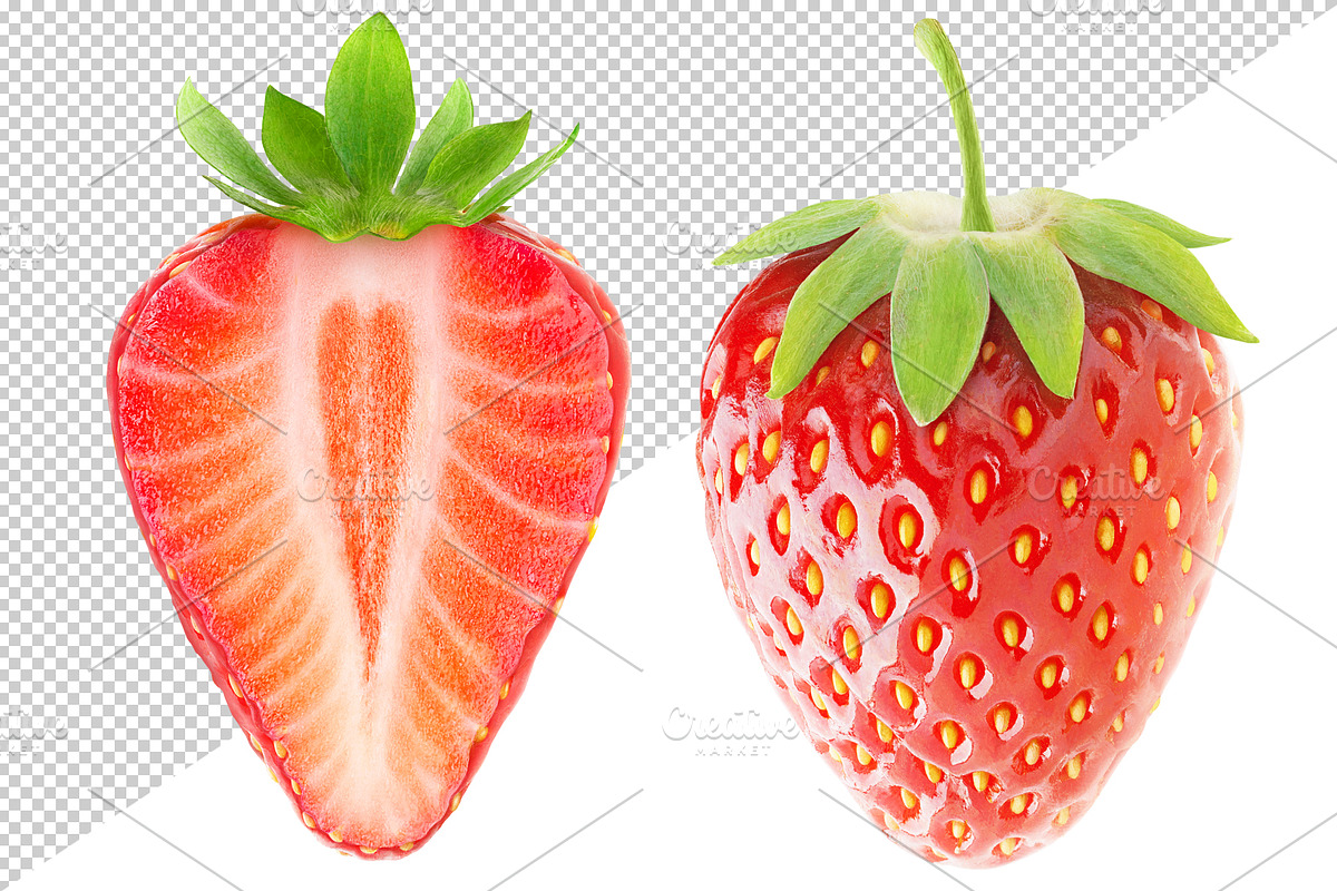 8 cut strawberries, an Object Graphic by Fruits+Veggies (Photo 3 of 6)