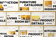 Furniture Catalogue Google Slide, a Presentation Template by graphicook (Thumbnail 1 of 4)