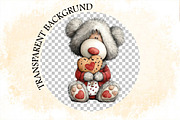 Whimsical Easter Teddy Bear Clipart, an Illustration by SVGArt (Thumbnail 6 of 7)