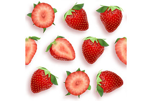Strawberry seamless pattern