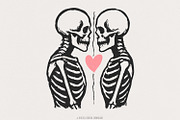 Skeleton Lovers PNG, Valentine, an Illustration by SharpMarketplace (Thumbnail 1 of 9)