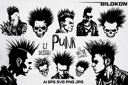 Punk Vector Pack 21 Design