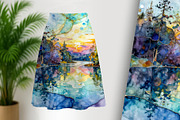 Liquid Ink Landscape, a Decorative Illustration by Sharon Schwalbe (Thumbnail 5 of 6)