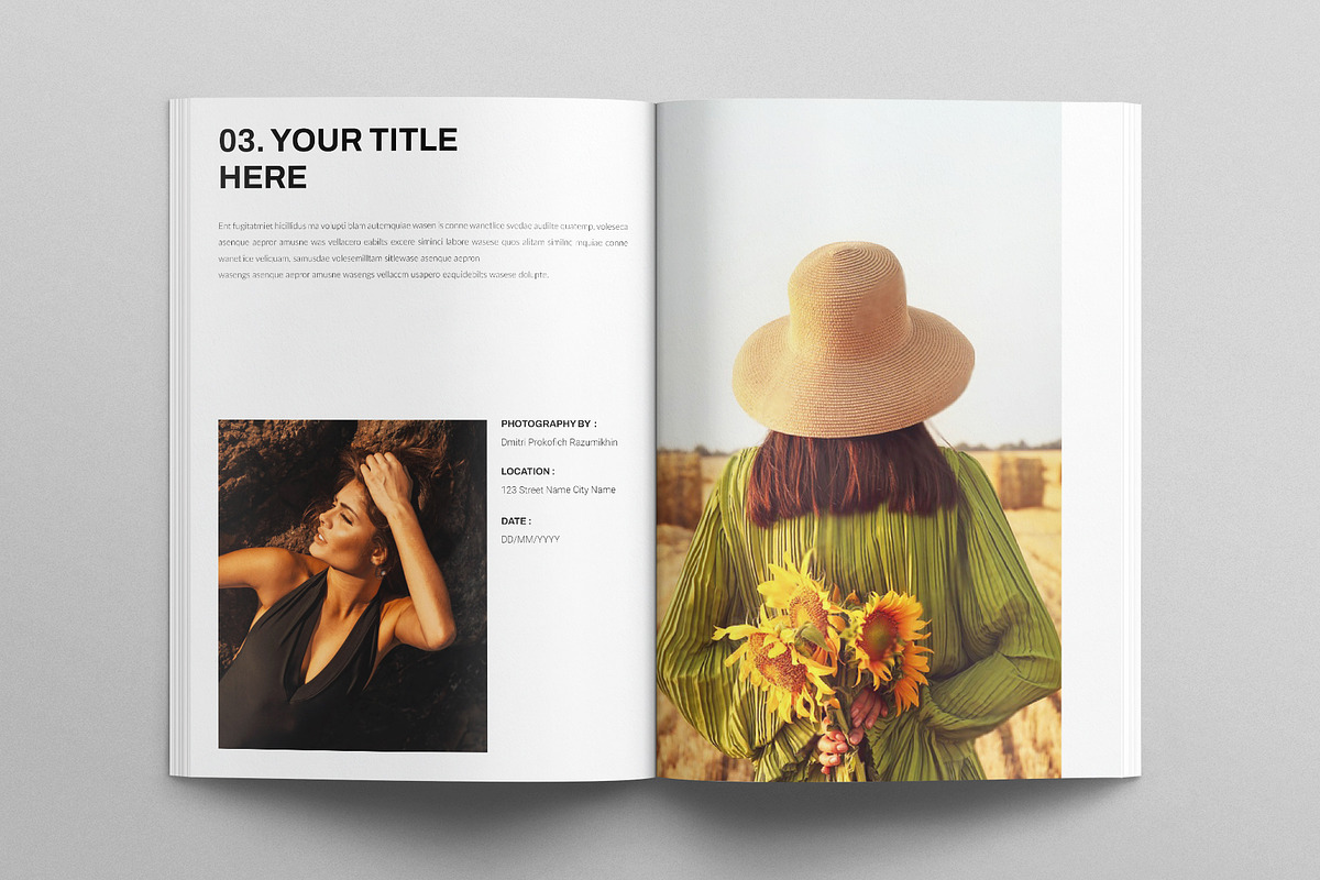 Photo Album Book Template, a Magazine Template by E-Type (Photo 6 of 8)
