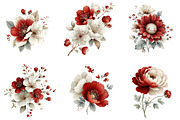 Whimsical Spring Flower Clipart, an Illustration by Designking (Thumbnail 5 of 5)
