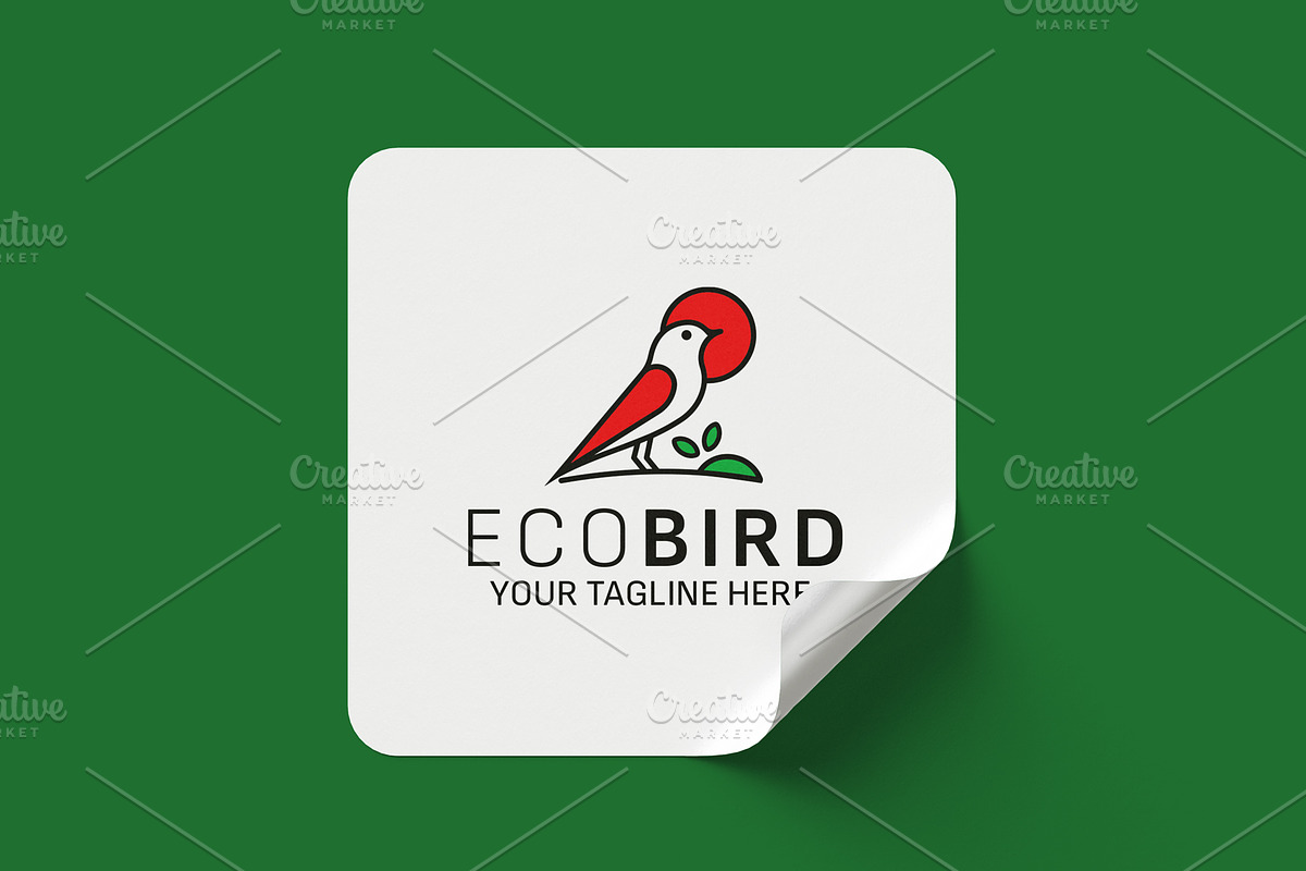 Eco Bird Logo Design Vector Template, a Branding & Logo Template by Logo Lab (Photo 3 of 4)