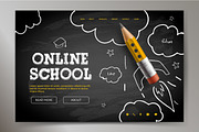 Online School Web Banners, an Education Illustration by PREMIUMVECTOR (Thumbnail 4 of 6)