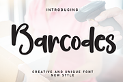 Barcodes | Script Font, a Script Font by Scratchones (Thumbnail 1 of 8)